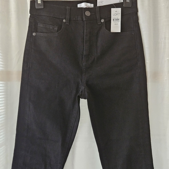 NWT LOFT THE SKINNY HIGH RISE REGULAR FIT JEANS WOMEN'S SIZE 25/0 - Picture 2 of 8